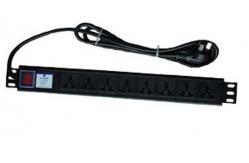 China Lightning Proof 8 Plug Surge Protector , Power Surge Plugs Residential Black supplier