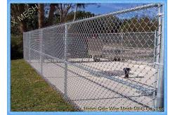 China 9 Gauge Metal Wire Mesh Hot Dipped Galvanized Chain Link Fence supplier