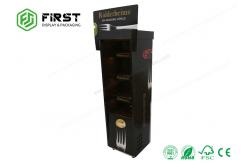 China Promotional POP Custom Folding Cardboard Floor Shelf Display For Drinks supplier
