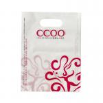 Die Cut Handle Custom Logo Printed LDPE Grocery Bags Plastic Merchandise Bags for sale