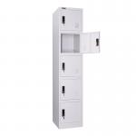 Cyber Lock Five Door Steel Locker Metal Employee Locker Gym Locker