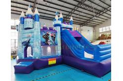 China Frozen Bouncy Castle 18OZ PVC Inflatable Bouncer Slide supplier