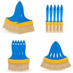 20 Pieces Professional Painting Brushes Plastic Polyester Bristle for sale
