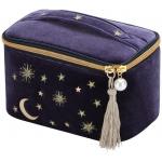 Durable and Exquisite Handy Makeup Bag  Navy Blue Sky Goose-down Convenient shock protection  Makeup Bag for sale