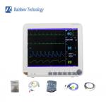 Multi Parameter Patient Monitor ECG HR RESP SPO2 NIBP Temp