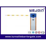 Stainless Steel Automatic Parking Barrier with LED Light Boom For Office Building for sale