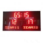 Red Color LED Football Scoreboard With Electronice and Programed Team Name for sale