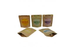 China Custom Stand Up Bag Eco Friendly Biodegradable Packaging Kraft Cosmetic Stand Up Pouch supplier
