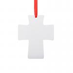 Personalized Memorial Sublimation MDF Cross Ornaments Eco-Friendly Custom Logo Christmas Ornaments for sale