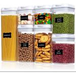 7pcs BPA Free Airtight kitchen Household Storage Container With Easy Lock Lids