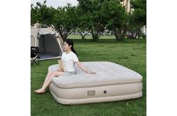 China PVC Inflatable Camping Bed With Raised And Thickened Flocking Automatic Inflatable Mattress supplier