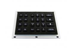 China Electroplated Black Industrial Numeric Keypad 6x4 Matrix Keys IP65 NEMA4X supplier