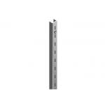 Finish Galvanized Silver Metal Shelving Accessories Single Slotted For Wall Upright Shelf for sale