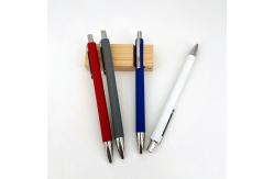 China Aluminum Barrel Soft Coating Soft Touch Press Ballpoint Pen School Stationary supplier