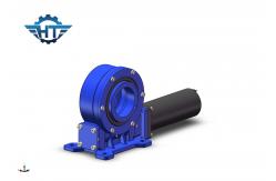 China VE9 Sun Tracker Worm Slew Drive Gearbox With Reducer Motor supplier