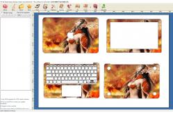 China Abs Daqin Laptop Skin Making Machine For 0.1-1.5mm Thickness supplier