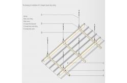 China Indoor Aluminium Panel False Ceiling Fireproof Perforated Roof Panels U Shape supplier