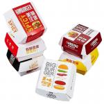 Food Grade White Pizza Fried Chicken Takeout Kraft Paper Burger Box with Customized Logo Eco-Friendly and Recyclable for sale