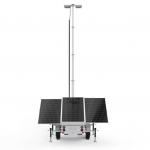 3*420W Solar Panel Monocrystalline Silicon Solar Light Trailer For Outdoor Parking Lot Lighting for sale