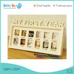 Compact Size Baby First 12 Months Photo Frame With Soft And Non Toxic Material for sale