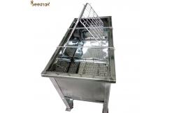 China Stainless Steel Beehive Frame Shelf Uncapping Honey Tank Beekeeping Equipments Honey Comb Shelf supplier