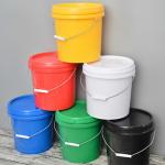 Durable Plastic Buckets With Handle And Lid For Convenient Storage for sale