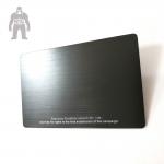 Blank Real Estate Gold Black Aluminium Business Cards High Technique  Laser Engraved for sale