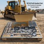 Industrial DC16 Diesel Engine Full Gasket Overhaul Kit 551387 2295057 2268358 2158945 Complete Seal Set for sale