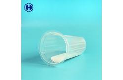China Clear  Round  IML Plastic Containers 380ML 12OZ Dark Plum Juice  Packaging supplier