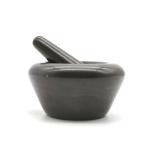 15cm Round Marble Stone Mortar And Pestle Set Kitchen Grinder Tool for sale