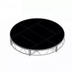 Portable Circle Stage Platform Light Removable Aluminum Stage For Trade Show for sale