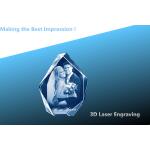 3D laser CRYSTAL/crystal photo frame/laser engraving photo frame for sale