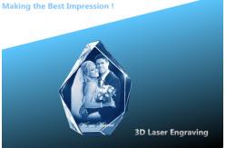 China 3D laser CRYSTAL/crystal photo frame/laser engraving photo frame supplier