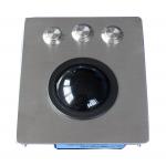 3 mouse buttons  IP65 military resin trackball moudle with metal panel