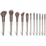 12 Piece Face Makeup Brush Set Cruelty Free Synthetic Cosmetic Tools for sale
