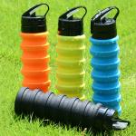 550ML Sample Free Private Label Collapsible Silicone Water Bottle