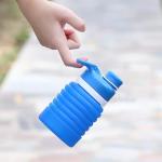 750ml Collapsible Silicone Foldable Water Bottle BPA Free for sale
