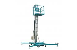 China 120kg Power Elevated Work Platform 12m Vertical Mast Boom Lift supplier