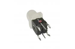 China 6mm Silicone Button Illuminated Tact Switch With Nipple Cap supplier
