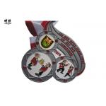 Big Size Heavy Crystal Custom Award Medals With Soft Enamel , Sandy Back Surface for sale