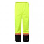 Velcro Closure Hi Vis Fr Rain Gear , EN1149 Hi Vis Waterproof Work Trousers for sale