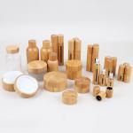 UV Plating 20ml Bamboo Cosmetic Containers Cream Jars Bottles Eco Friendly for sale