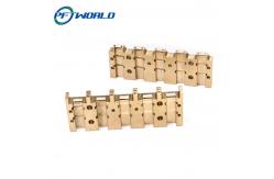 China Electronic Turning CNC Brass Parts 5 Axis Zinc Titanium Plating supplier