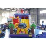 Custom Printed Inflatable Dry Slide with Bouncy Castle Design for Kids Events