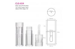 China Clear PETG Round Lip Gloss Container Cosmetic Jars Recyclable Plastic Bottle Cosmetic Bottles supplier