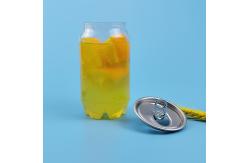 China PET Easy Open 0.35L 120mm Orange Juice Plastic Bottle supplier