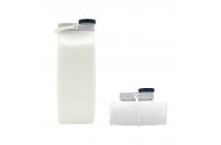 China Unisex Large Capacity 600ML Collapsible Silicone Water Bottle supplier