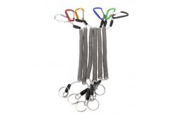 China Spiral Style Tool Tether Lanyards Pliers Safety Steel Ropes Holder 15cm Long supplier