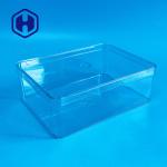 1180ml Disposable PET Packaging Box Big Size Rectangle Plastic Food Chocolate Packaging Boxes for sale