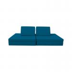 Flexible Seating Micro-Suede Modular Foam Play Couch For Toddlers